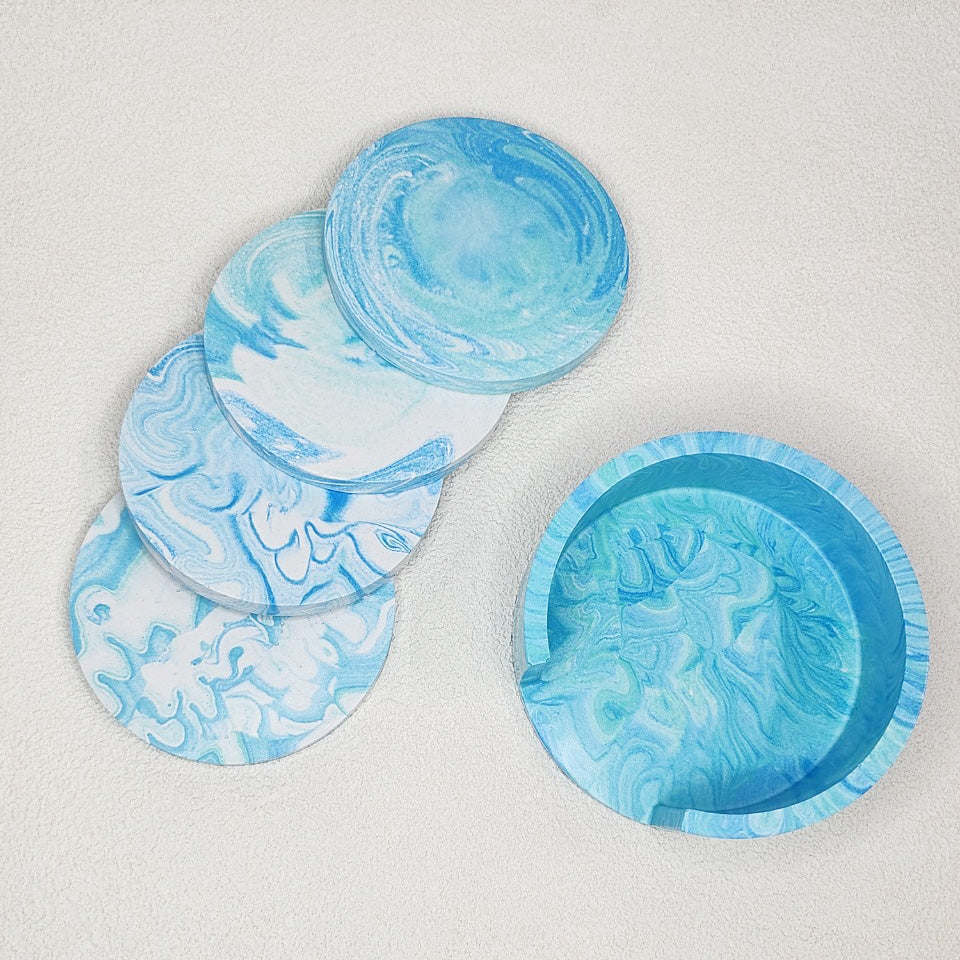 sky blue coaster