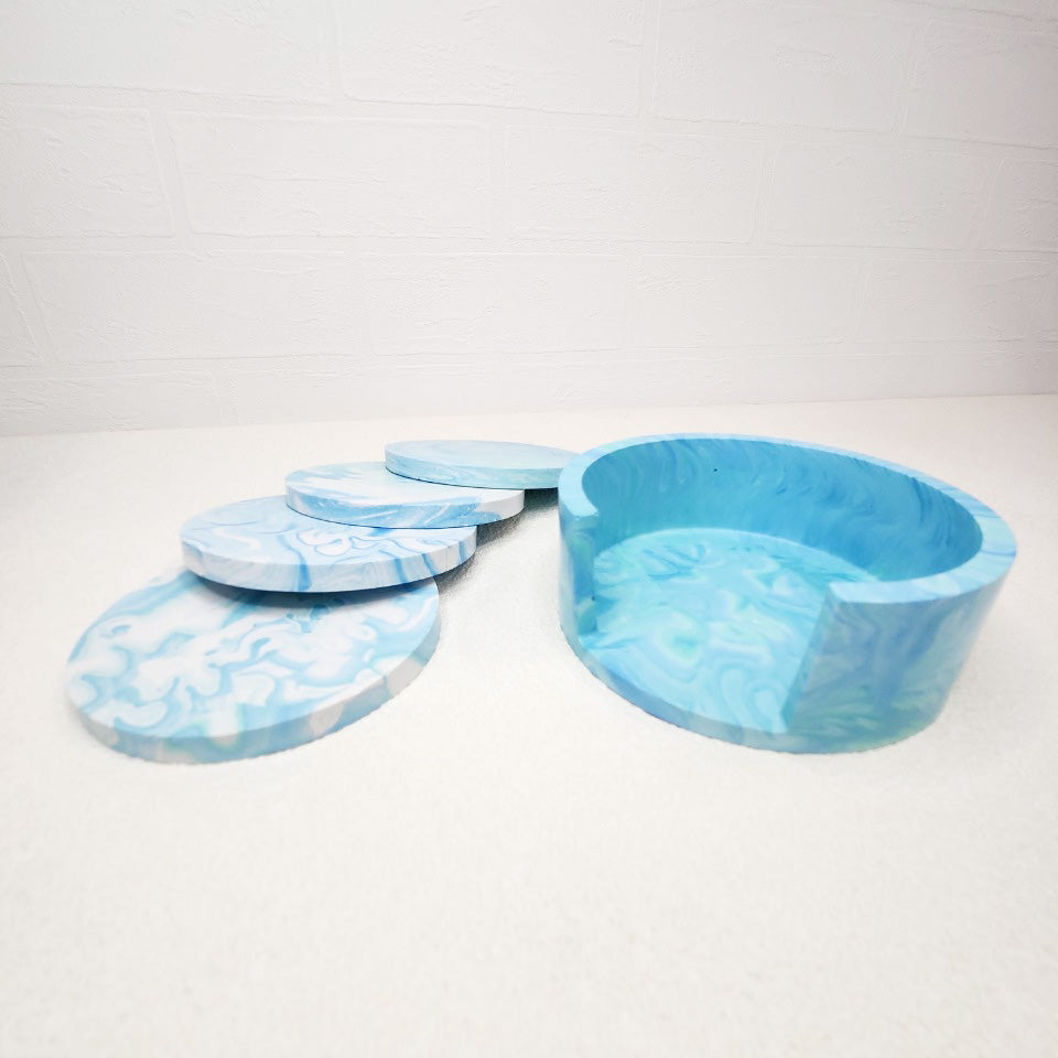 sky blue coaster