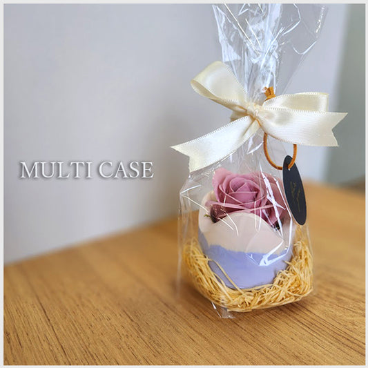 MULTI CASE マルチケース ソープフラワー付 花 収納ケース 小物入れ プレゼント 出産祝い ギフト クリスマス  女の子 贈り物 カラーバリエーション かわいい